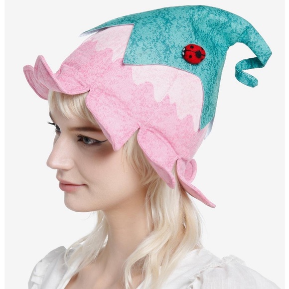 Other - Pixie Witch Hat Youth Pink with green